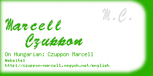 marcell czuppon business card